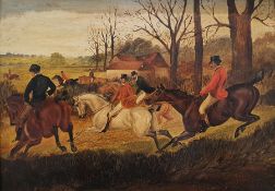 Joseph H Wallis - 19th century Oil on board Huntsman on horseback, signed lower left and dated