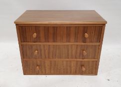 Mid century modern Hodgkinsons of Warrington suite of furniture to include chest of three drawers,
