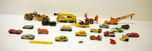 Quantity of playworn Corgi and Matchbox diecast models to include 'Matchbox Superking K-12