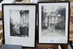 After Frith(?) Three etchings  Dated mid to late 30's and four prints (7)