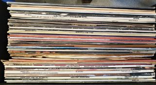 One case and one box of records to include Bing Crosby, Haydn, Strauss, Bach, etc