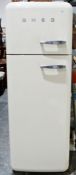 Modern Smeg fridge freezer in retro 1950's style Condition ReportSome marks to outside, in need of a