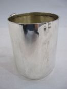 George V silver pint mug, Sheffield 1925 by Atkin Bros, 9oz