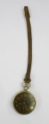 Rolex WWI military issue open-faced pocket watch, no.A13035 with black dial, Arabic numerals,