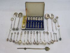 White metal two-handled trophy with presentation inscription, marked 90, 14cm high and assorted