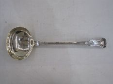 Silver king's pattern ladle, Sheffield 1899, 9.4oz