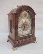 George I bracket clock, the dial marked 'Edward Cockey, Warminster', circa 1720-1740, the mahogany