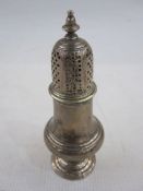 Silver 18th century sugar caster, London 1758, maker possibly Samuel Wheat, 3.8oz