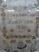 Early Victorian sampler by 