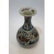 A large Chinese Yuan style blue and white porcelain vase with iron red glaze, decorated with - Image 2 of 2