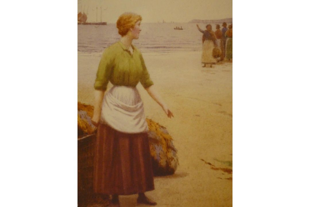 After Ralph Todd (1856-1932) A pair of framed and glazed prints, "The Call" and "The boats are - Image 1 of 6