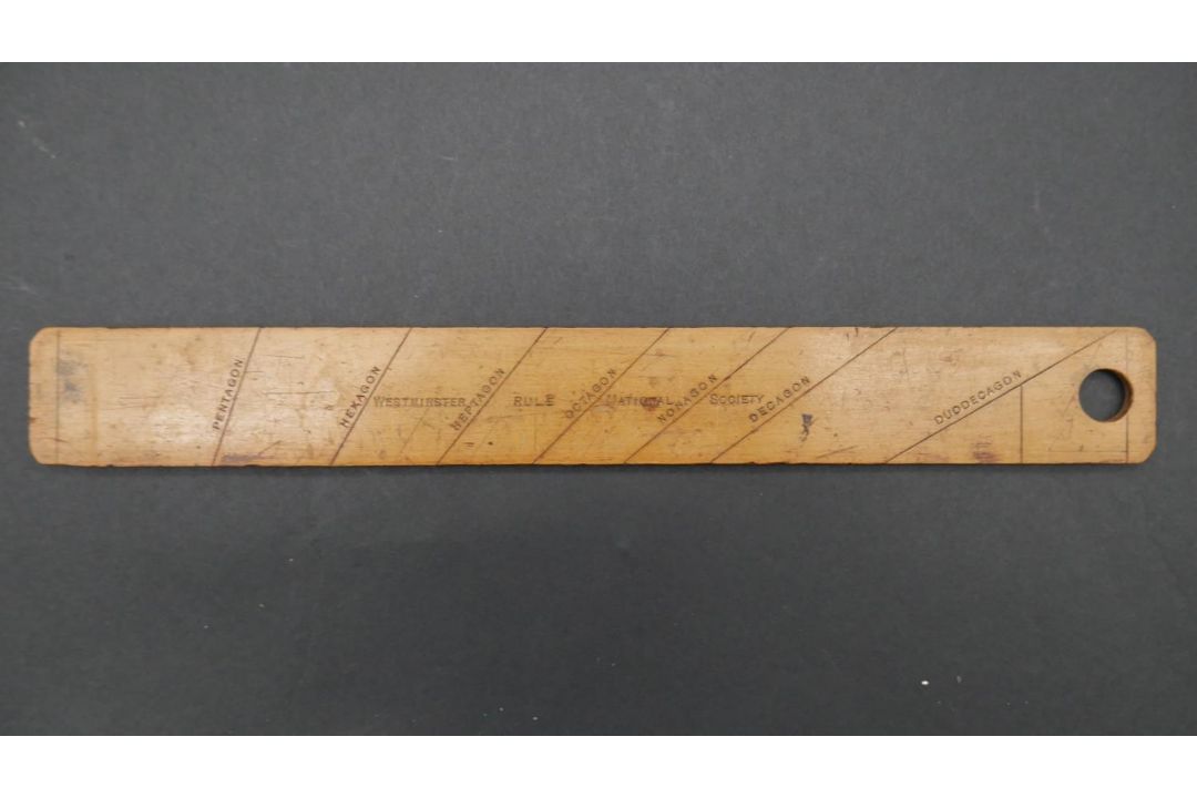 A collection of seventeen vintage wooden rulers, some with makers marks and stamps. L.61cm (Longest) - Image 3 of 11
