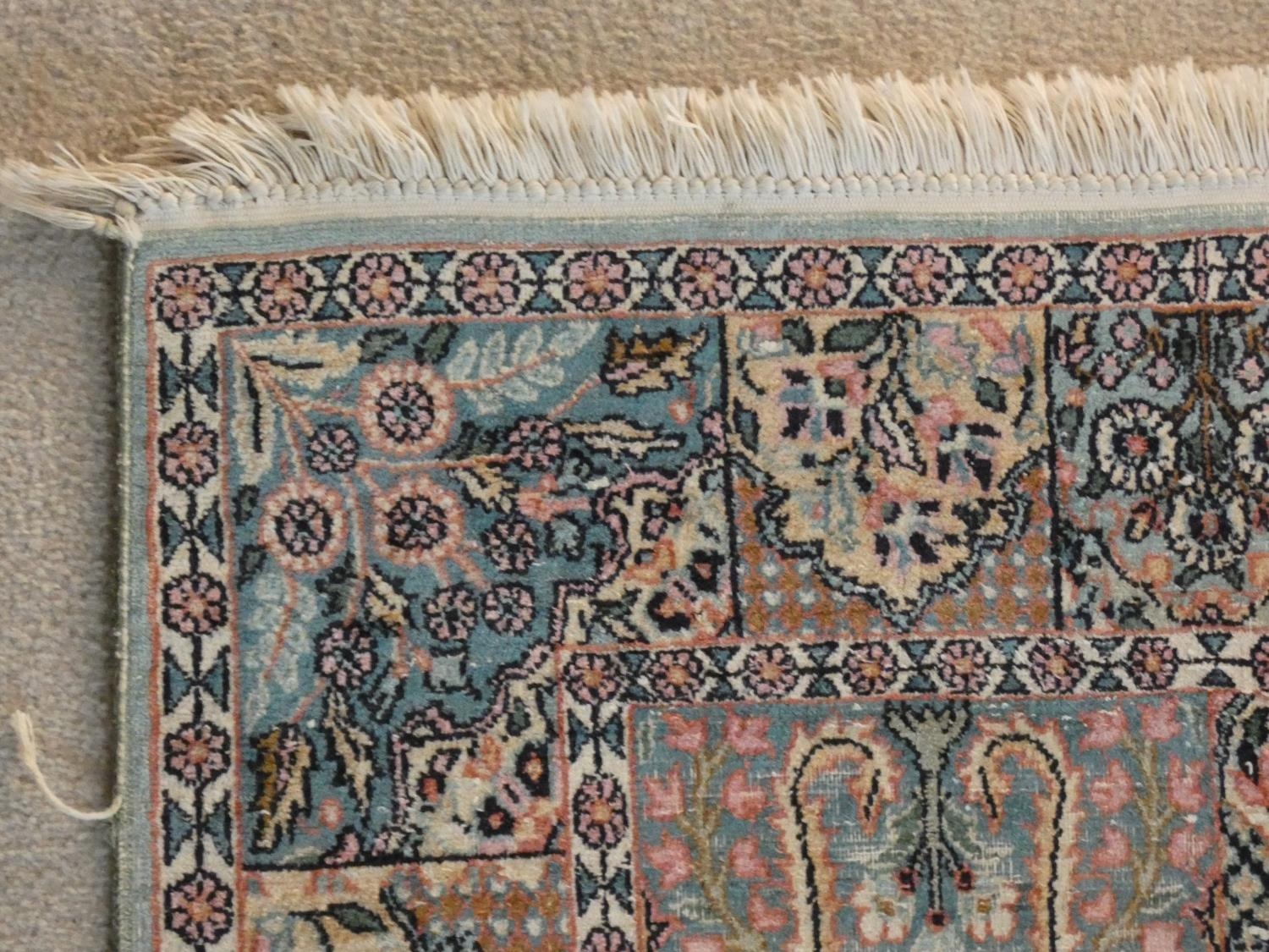 A Bakhtiar rug with central foliate panels within complementary triple borders along with a - Image 3 of 8
