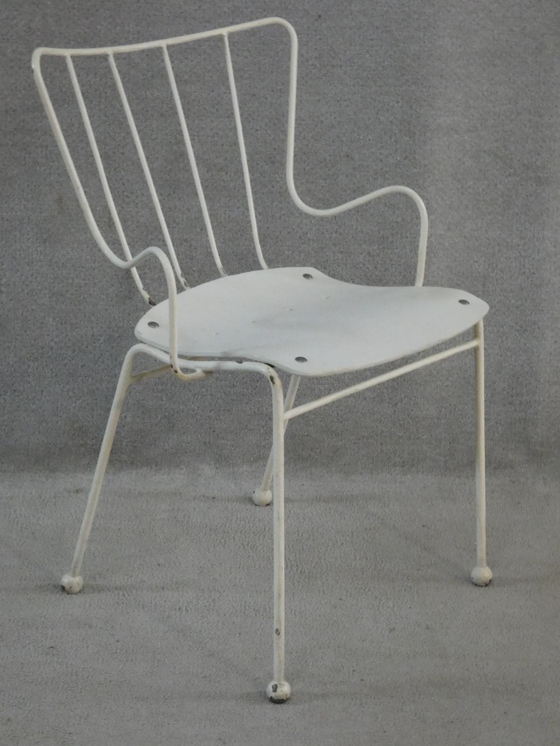 A pair of C.1950 Ernest Race antelope chairs, seats in moulded and laminated plywood. H.80cm - Image 3 of 4
