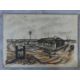 A framed and glazed antique etching of Tom Molineaux vs Tom Cribb along with a ink drawing on - Image 1 of 10