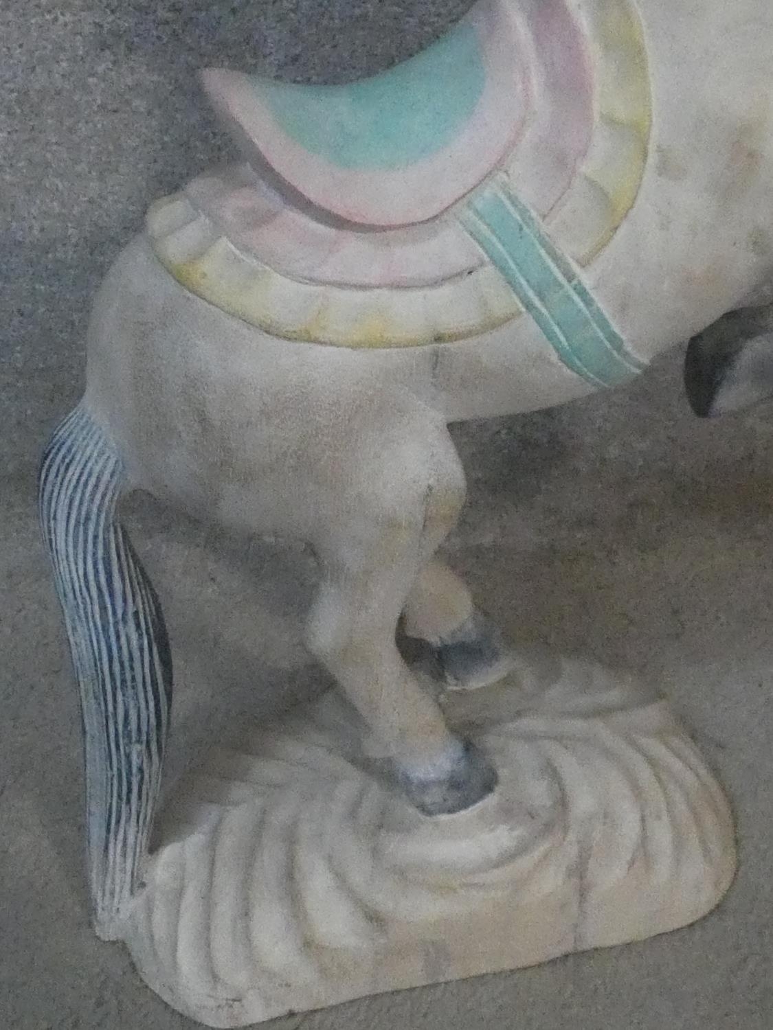 A miscellaneous collection of six items to inlclude a glass comport, turned bowl and various - Image 4 of 17