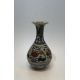 A large Chinese Yuan style blue and white porcelain vase with iron red glaze, decorated with - Image 1 of 2