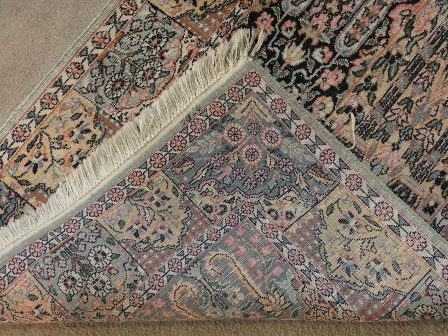 A Bakhtiar rug with central foliate panels within complementary triple borders along with a - Image 4 of 8
