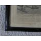 A framed and glazed antique etching of Tom Molineaux vs Tom Cribb along with a ink drawing on - Image 9 of 10