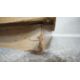 A mid century vintage limed oak pedestal desk with two banks of drawers and central frieze drawer - Image 9 of 9