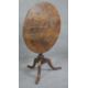 A Georgian oak tilt top table on baluster pedestal tripod supports. H.75cm (top in need of some - Image 2 of 4