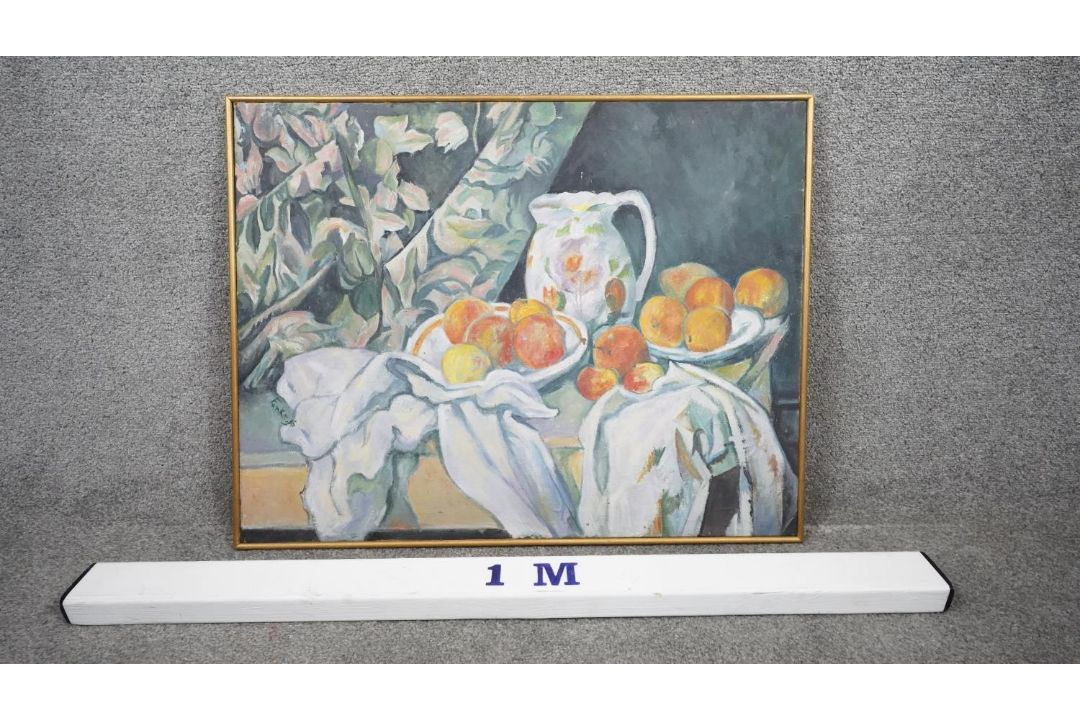 A framed still life oil on canvas, signed Funke and dated. H.59 W.75 - Image 5 of 5