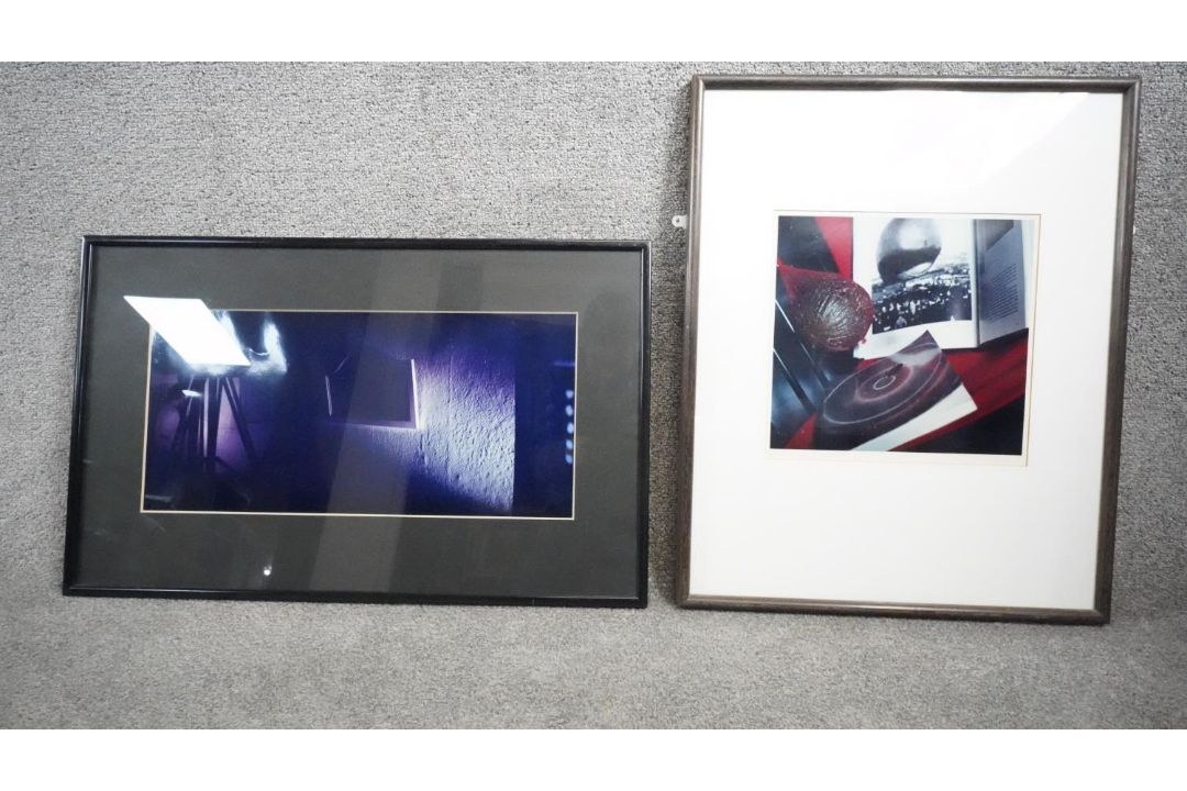 Two framed and glazed photographic abstract prints by Valerie Josephs. H.61 W.49 - Image 1 of 8