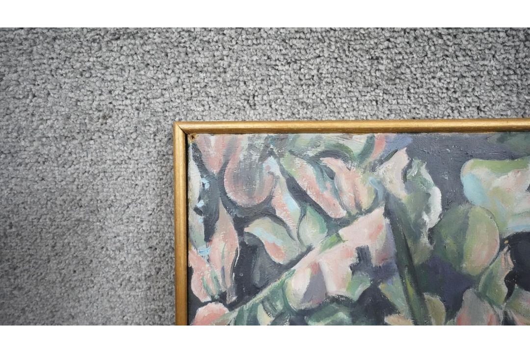 A framed still life oil on canvas, signed Funke and dated. H.59 W.75 - Image 3 of 5