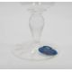 A boxed set of six Royal Osbourne cut lead crystal wine glasses with star cut bases, with labels and - Image 4 of 10