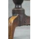 A Georgian oak tilt top table on baluster pedestal tripod supports. H.75cm (top in need of some - Image 3 of 4