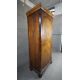 A mid century early Georgian style burr walnut wardrobe with panel door enclosing hanging space on - Image 4 of 10