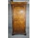 A mid century early Georgian style burr walnut wardrobe with panel door enclosing hanging space on - Image 1 of 10