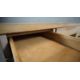 A mid century vintage limed oak pedestal desk with two banks of drawers and central frieze drawer - Image 5 of 9