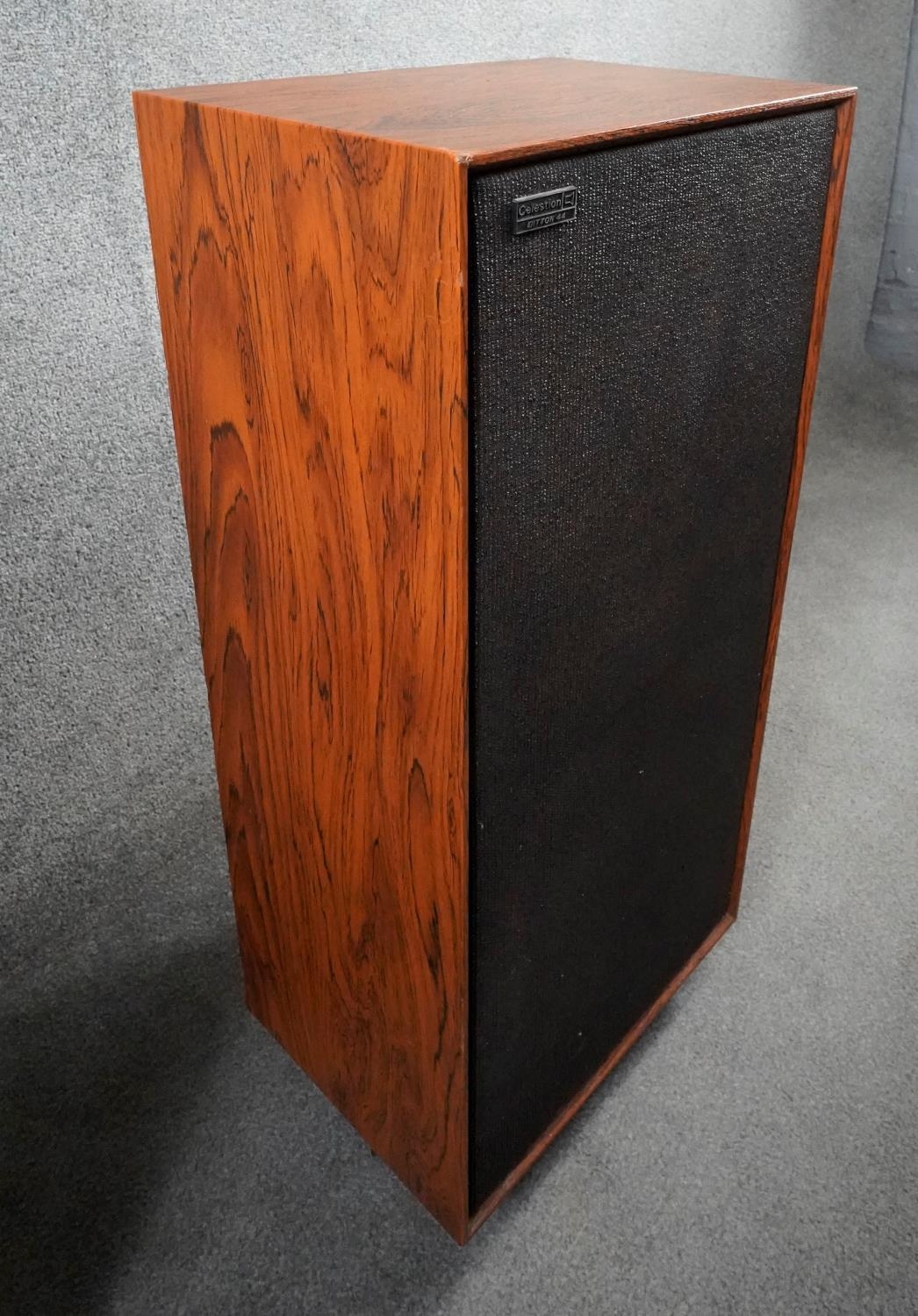 A pair of vintage Celestion Ditton 44 speakers on stands. H.84cm - Image 5 of 8