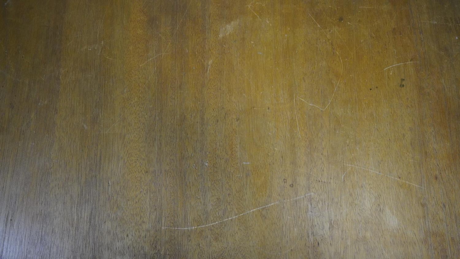 An oak and pine centre table with carved animal masks to each support. H.70cm - Image 4 of 5