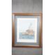 A framed and glazed watercolour of Santa Maura Della Salute. Indistinctly signed. H.89 W.75 - Image 2 of 6