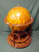 A MODERN DRINKS GLOBE H-85 CM