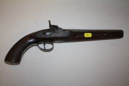 A 19TH CENTURY PERCUSSION PISTOL
