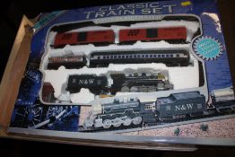 A BATTERY OPERATED CLASSIC TRAIN SET