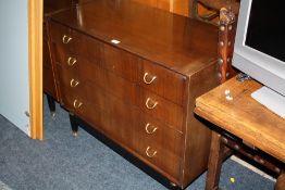 E. GOMME FOR G-PLAN A RETRO FOUR DRAWER CHEST H-79 W-97 CM