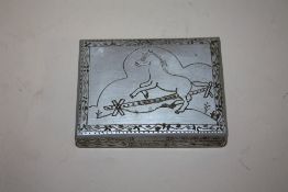 A VINTAGE PRISONER OF WAR CIGARETTE BOX