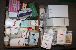 A LARGE QUANTITY OF EMPTY WADE BOXES AND MAGAZINES