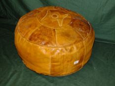 A VINTAGE EASTERN STYLE POUFFE DIA. 48 CM