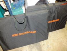 TWO NOBO FELT DISPLAY BOARDS