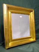 A MODERN GILT FRAMED LAURA ASHLEY WALL MIRROR 70 x 70 cm