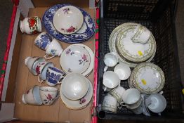 TWO TRAYS OF CHINA