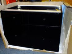 A MODERN MIRRORED ITALIAN BATHROOM CABINET