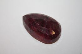 A MODERN LARGE RED AFRICAN RUBY STYLE STONE