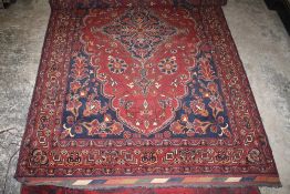 A LARGE RUG approx 182 x 295 cm