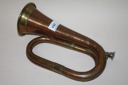A VINTAGE COPPER BUGLE